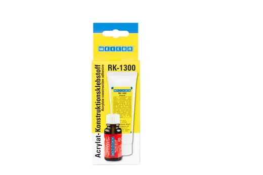 Produktfoto 1 von WEICON RK-1300 | Acrylat-Strukturklebstoff, pastöser No-Mix Klebstoff | 60 g | beige, opak