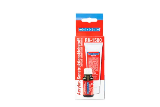 Produktfoto 1 von WEICON RK-1500 | Acrylat-Strukturklebstoff, flüssiger No-Mix Klebstoff | 60 g | gelblich, transparent