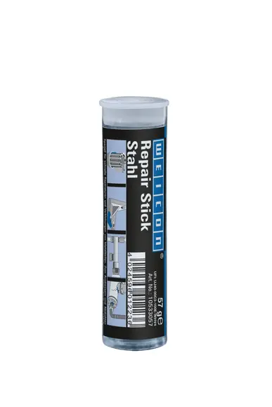 WEICON Repair Stick Stahl | Reparaturknete mit Trinkwasserzulassung | 57 g | dunkelgrau