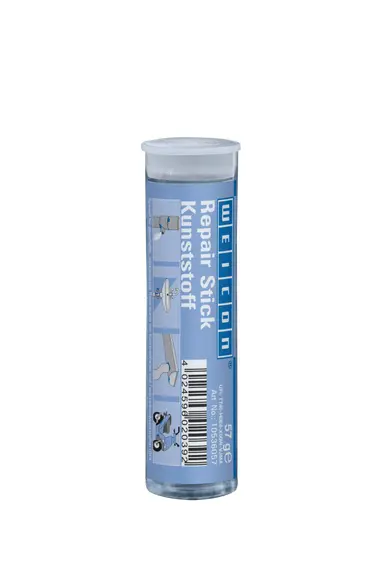 Produktfoto 1 von WEICON Repair Stick Kunststoff | Reparaturknete mit Trinkwasserzulassung | 57 g | weiß-blau