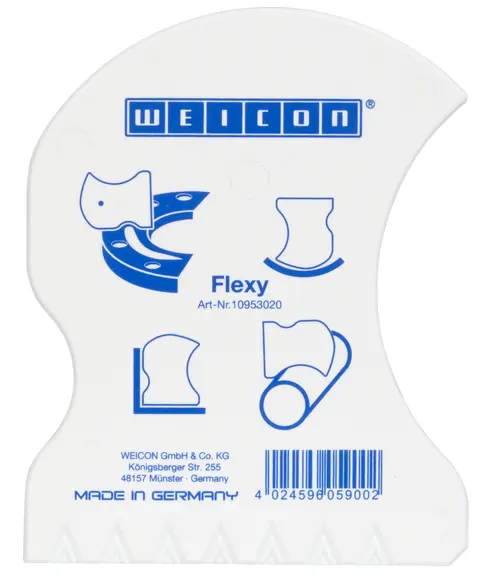 Produktfoto 1 von WEICON Konturspachtel Flexy | speziell geformter Spachtel für die gezielte Ausarbeitung von Konturen | 1 Stück