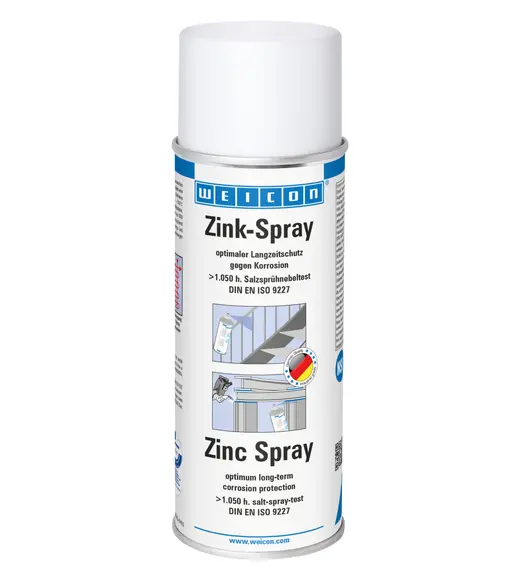 WEICON Zink-Spray | kathodischer Korrosionsschutz mit Zulassung für den Lebensmittelbereich | 400 ml
