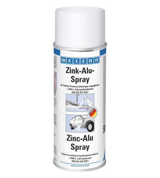 Produktfoto 1 von WEICON Zink-Alu-Spray | Ausbessern beschädigter Verzinkungen | 400 ml