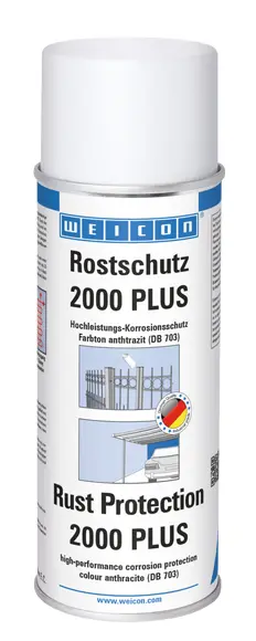 Produktfoto 1 von WEICON Rostschutz 2000 PLUS | korrosions- und witterungsbeständige Oberflächenbeschichtung | 400 ml | anthrazit