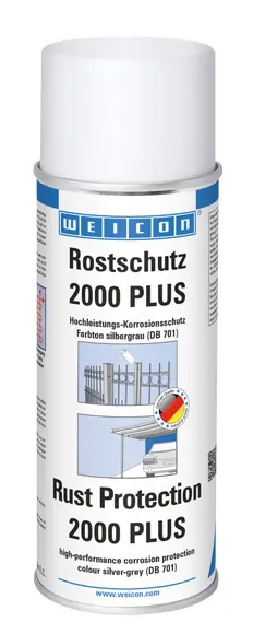 Produktfoto 1 von WEICON Rostschutz 2000 PLUS | korrosions- und witterungsbeständige Oberflächenbeschichtung | 400 ml | grau
