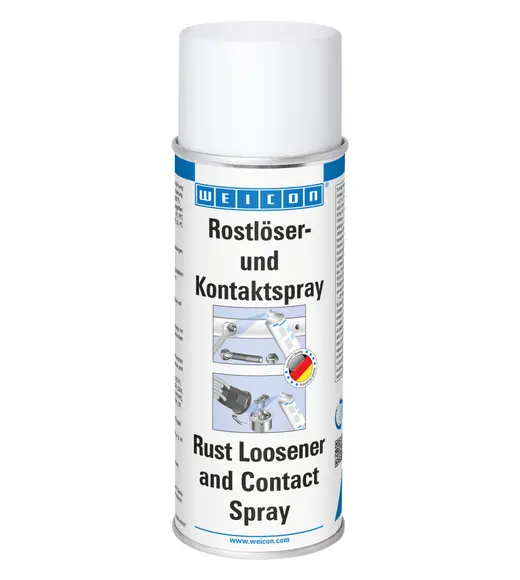 Produktfoto 1 von WEICON Rostlöser- und Kontaktspray | Kriech- und Pflegeöl mit 6-fach Wirkung | 400 ml | beige