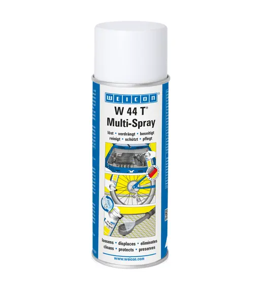 Produktfoto 1 von WEICON W 44 T® Multi-Spray | Schmier- und Multifunktionsöl mit 5-fach Wirkung | 200 ml | gelblich, transparent