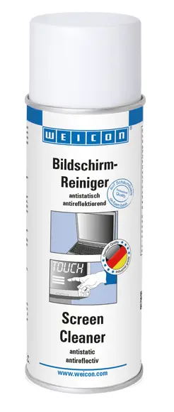 Produktfoto 1 von WEICON Bildschirmreiniger | antistatischer und antireflektierender Reiniger | 200 ml | weiß