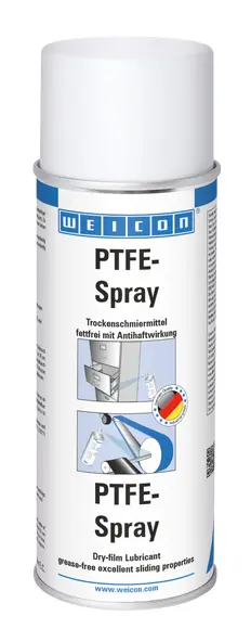 Produktfoto 1 von WEICON PTFE-Spray | fettfreies Trockenschmiermittel | 400 ml | weiß