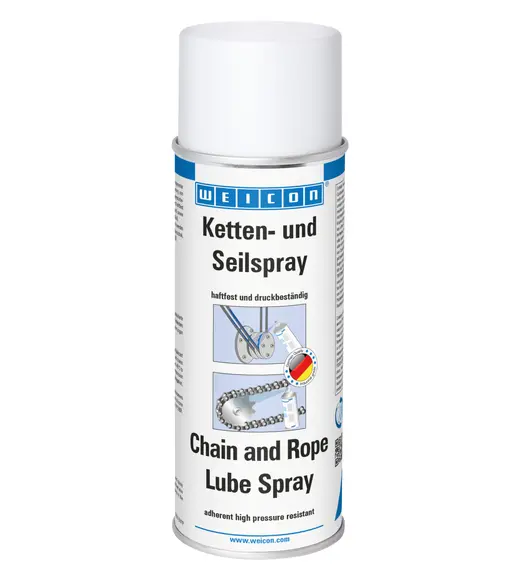 Produktfoto 1 von WEICON Ketten- und Seilspray | transparenter Haftschmierstoff | 400 ml | transparent