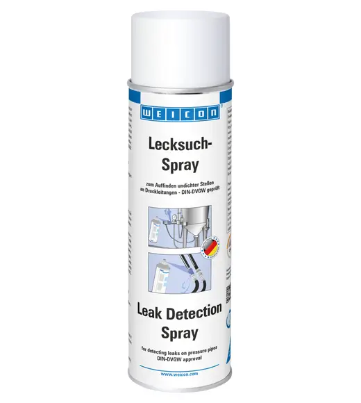 Produktfoto 1 von WEICON Lecksuch-Spray | Risse und Undichtigkeiten an Druckleitungen auffinden | 400 ml | farblos