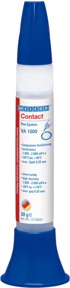 Produktfoto 1 von WEICON VA 1500 Cyanacrylat-Klebstoff | Sekundenkleber für Gummi, Metall, saugende und poröse Werkstoffe | 30 g