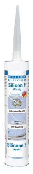 Produktfoto 1 von WEICON Silicon F | flüssiger Universaldichtstoff | 310 ml | transparent, farblos