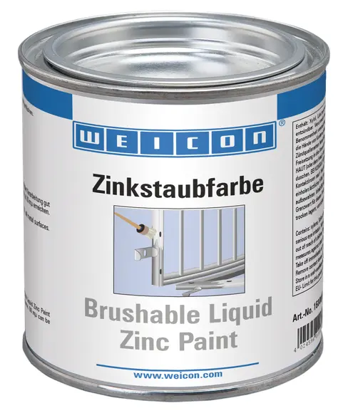 Produktfoto 1 von WEICON Zinkstaubfarbe | Korrosionsschutz aus Metallpigmentbeschichtung | 375 ml