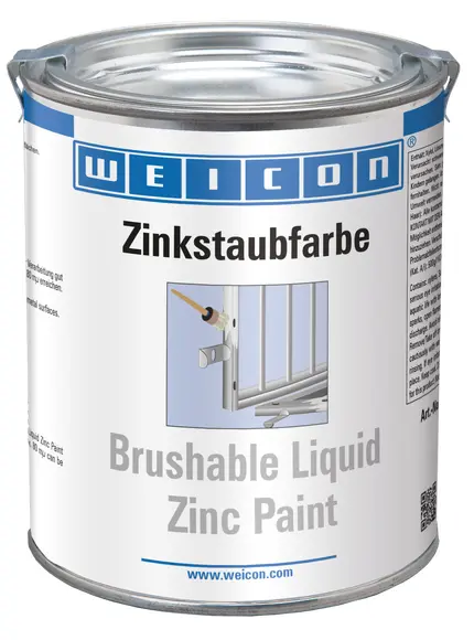 Produktfoto 1 von WEICON Zinkstaubfarbe | Korrosionsschutz aus Metallpigmentbeschichtung | 750 ml