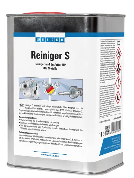 Produktfoto 1 von WEICON Reiniger S | kraftvoller Spezialreiniger | 1 L | farblos, transparent