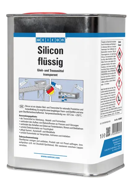 Produktfoto 1 von WEICON Silicon | Gleit- und Trennmittel | 1 L | farblos, transparent