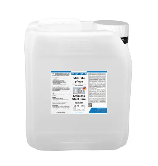Produktfoto 1 von WEICON Edelstahlpflege | Reinigungs-, Schutz- und Pflegeöl für Edelstahl | 5 L | farblos, transparent