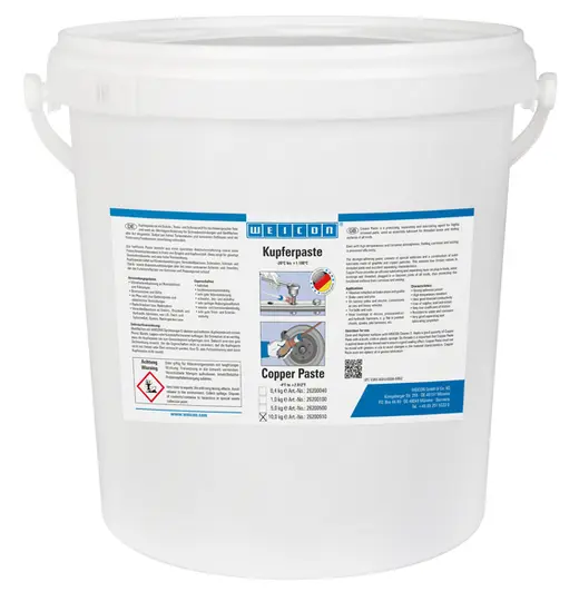 Produktfoto 1 von WEICON Kupferpaste | Schmier- und Trennmittelpaste auf Kupferbasis | 10 kg | kupfer