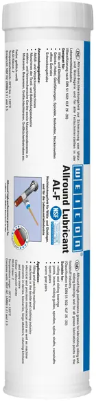 Produktfoto 1 von WEICON AL-F Hochleistungsfett | lebensmittelechtes Mehrzweck-Fett | 0,4 kg | weiß
