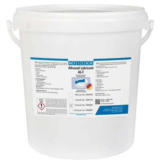 Produktfoto 1 von WEICON AL-T Hochleistungsfett | Hochtemperaturfett 190°C | 5 kg | dunkelbraun