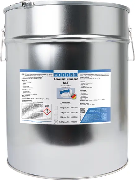 Produktfoto 1 von WEICON AL-T Hochleistungsfett | Hochtemperaturfett 190°C | 25 kg | dunkelbraun