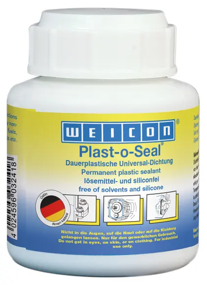Produktfoto 1 von WEICON Plast-o-Seal® | dauerplastische Universaldichtung | 120 g | blau (fluoreszierend)