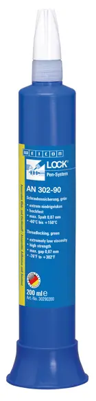 Produktfoto 1 von WEICONLOCK® AN 302-90 Schraubensicherung | hochfest, extrem niedrigviskos | 200 ml | grün