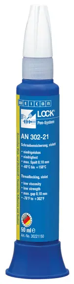 Produktfoto 1 von WEICONLOCK® AN 302-21 Schraubensicherung | niedrigfest, niedrigviskos | 50 ml | violett