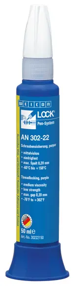 Produktfoto 1 von WEICONLOCK® AN 302-22 Schraubensicherung | niedrigfest, mittelviskos | 50 ml | purpur