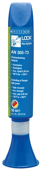 Produktfoto 1 von WEICONLOCK® AN 305-73 Flächendichtung | zum Abdichten von Flanschen, niedrigfest | 50 ml | hell grün