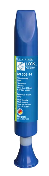 Produktfoto 1 von WEICONLOCK® AN 305-74 Flächendichtung | zum Abdichten von Flanschen, hochfest, hochviskos | 200 ml | orange