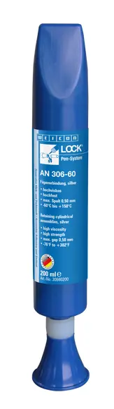 Produktfoto 1 von WEICONLOCK® AN 306-60 Fügeverbindung | für die Reparatur von Passungssitzen, hochfest | 200 ml | silber