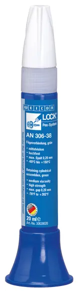Produktfoto 1 von WEICONLOCK® AN 306-38 Fügeverbindung | hochfest, mit Trinkwasserzulassung | 20 ml | grün