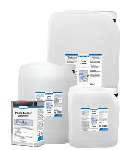 Produktfoto 1 von WEICON Plastic Cleaner | Reiniger für Kunststoff, Gummi und pulverbeschichtete Materialien | 1 L | transparent