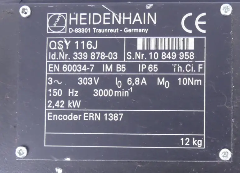 Produktfoto 1 von Heidenhain QSY116J 339878-03