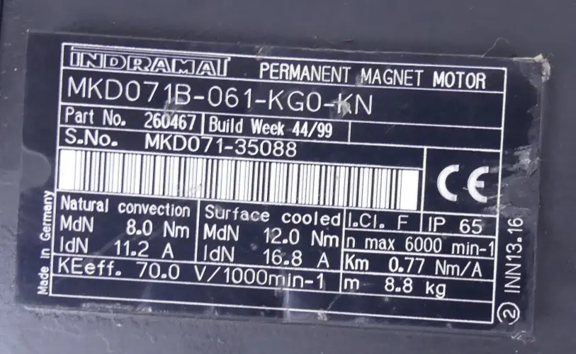 Produktfoto 1 von Indramat MKD071B-061-KG0-KN