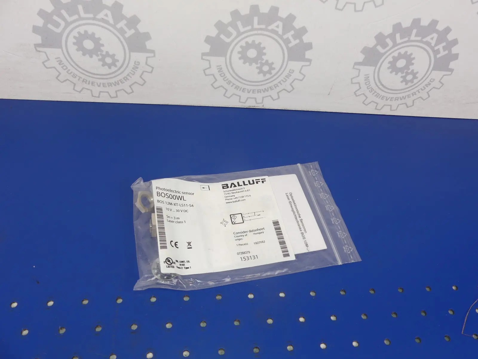 Produktfoto 1 von BALLUFF BOS00WL BOS 12M-XT-LS11-S4 NEU