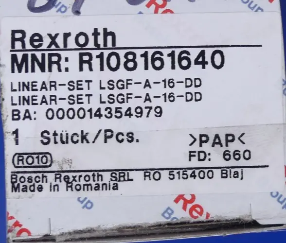 Produktfoto 1 von Rexroth LSGF-A-16-DD R108161640 Linear-Set