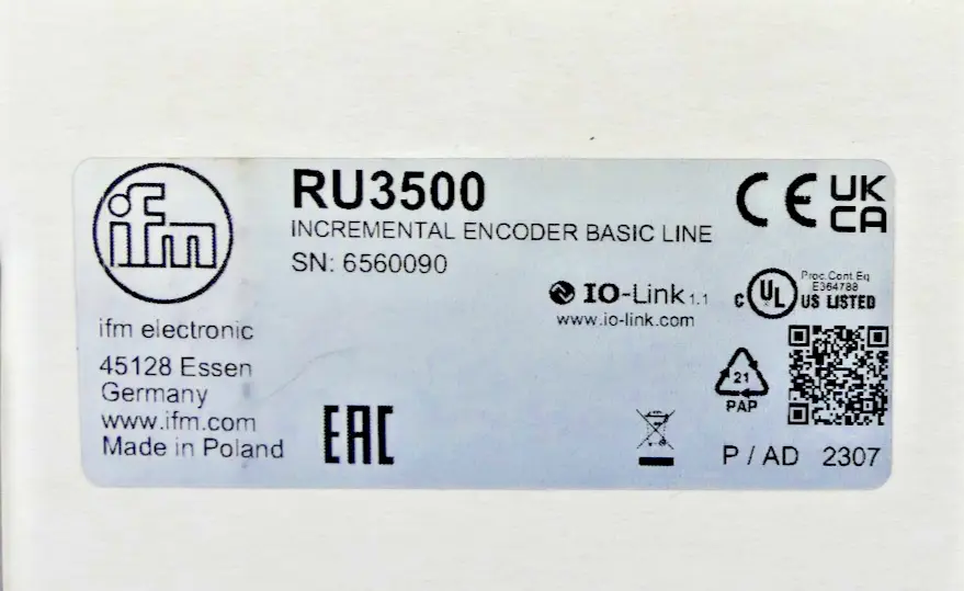 Produktfoto 1 von ifm RU3500