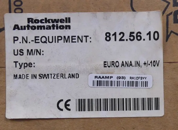 Produktfoto 1 von Rockwell Automation 812.56.10 Euro ANA.IN +/- 10V