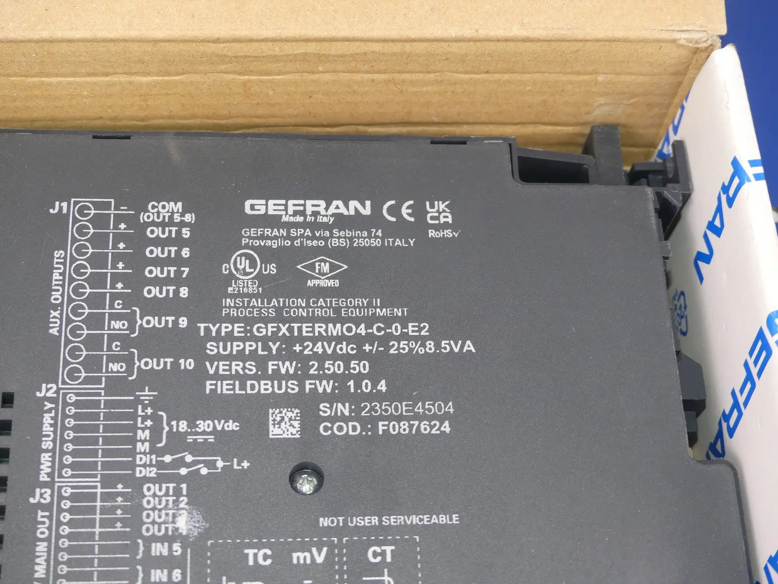 Produktfoto 1 von GEFRAN GFXTERMO4-C-0-E2 NEU
