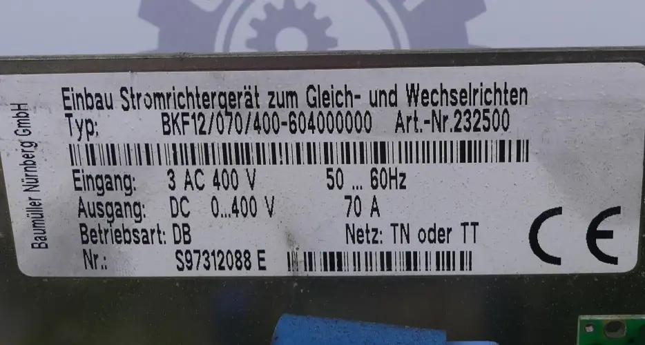 Produktfoto 1 von Baumüller BKF12/070/400-604000000 232500 Stromrichter