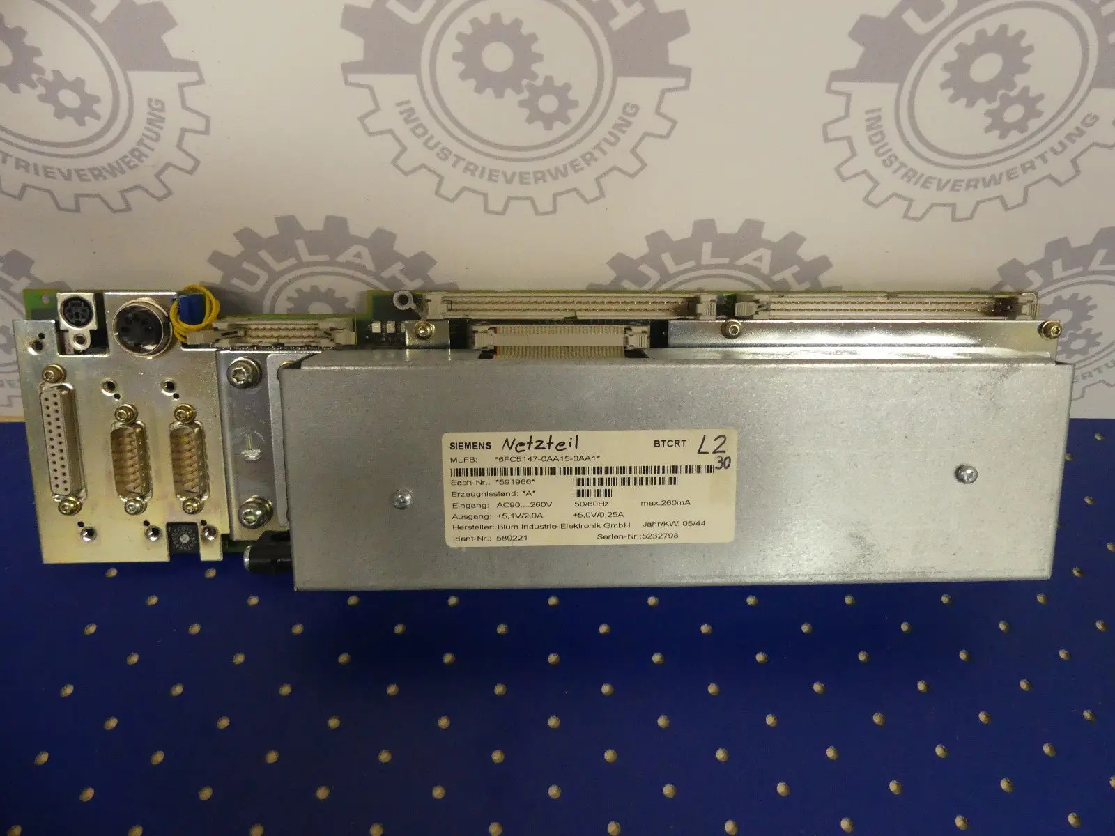Produktfoto 1 von Siemens Sinumerik Interface 6FC5147-0AA15-0AA1, 6FC5103-0AE01-0AA1