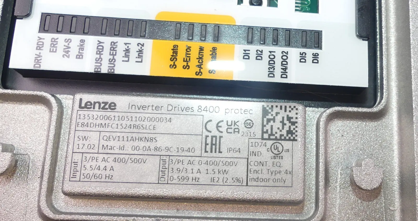 LENZE E84DHMFC1524R6SLCE