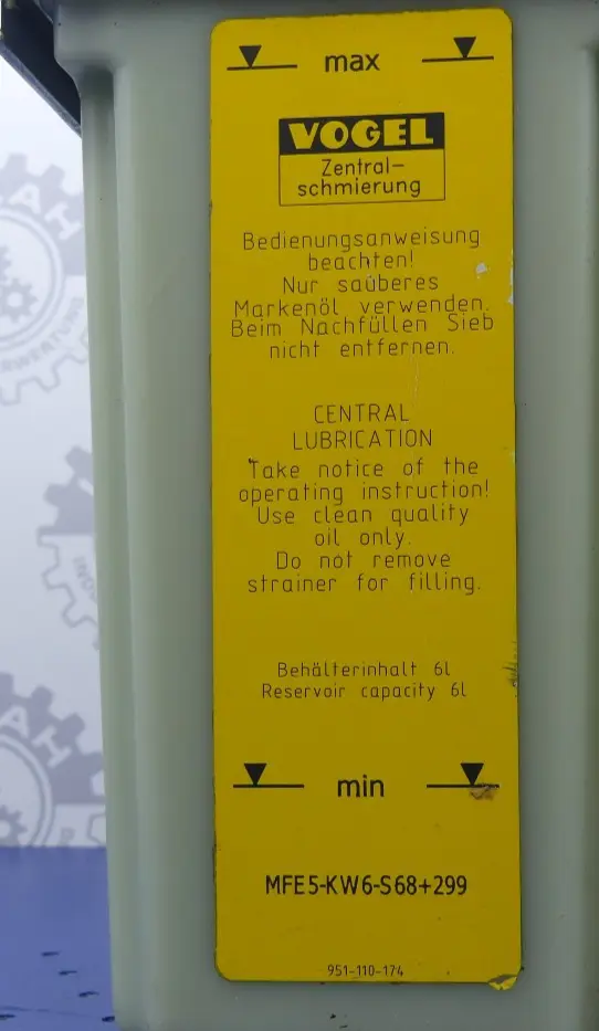 Produktfoto 1 von Vogel MFE5-KW6-S68+299 Zentralschmierung