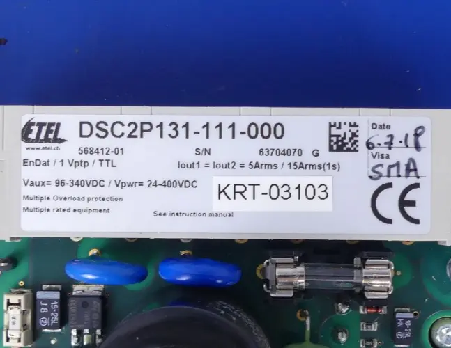 Produktfoto 1 von Etel DSC2P141-111-000 568425-01 Digital Servo Amplifier