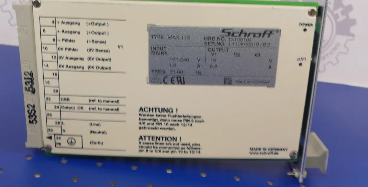 Produktfoto 1 von SCHROFF MAX 115