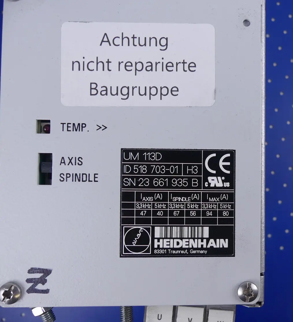 Produktfoto 1 von Heidenhain UM113D 518703-01 Umrichter defekt