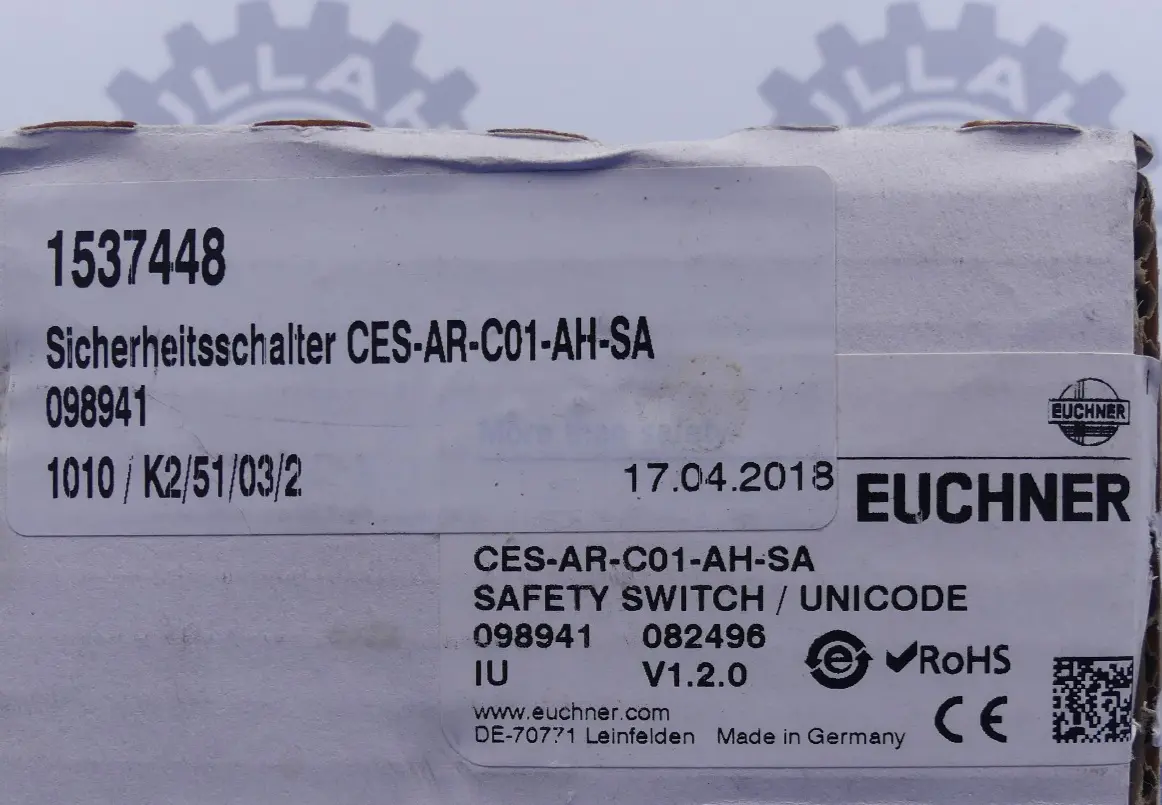 Produktfoto 1 von Euchner CES-AR-C01-AH-SA 098941 Sicherheitsschalter
